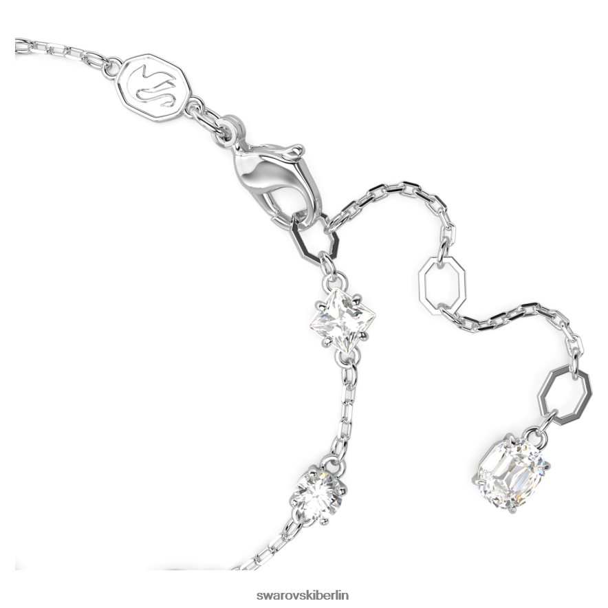 Swarovski Mesmera-Armband Mischschliffe, Streumuster, weiß, rhodiniert Schmuck HLT448519