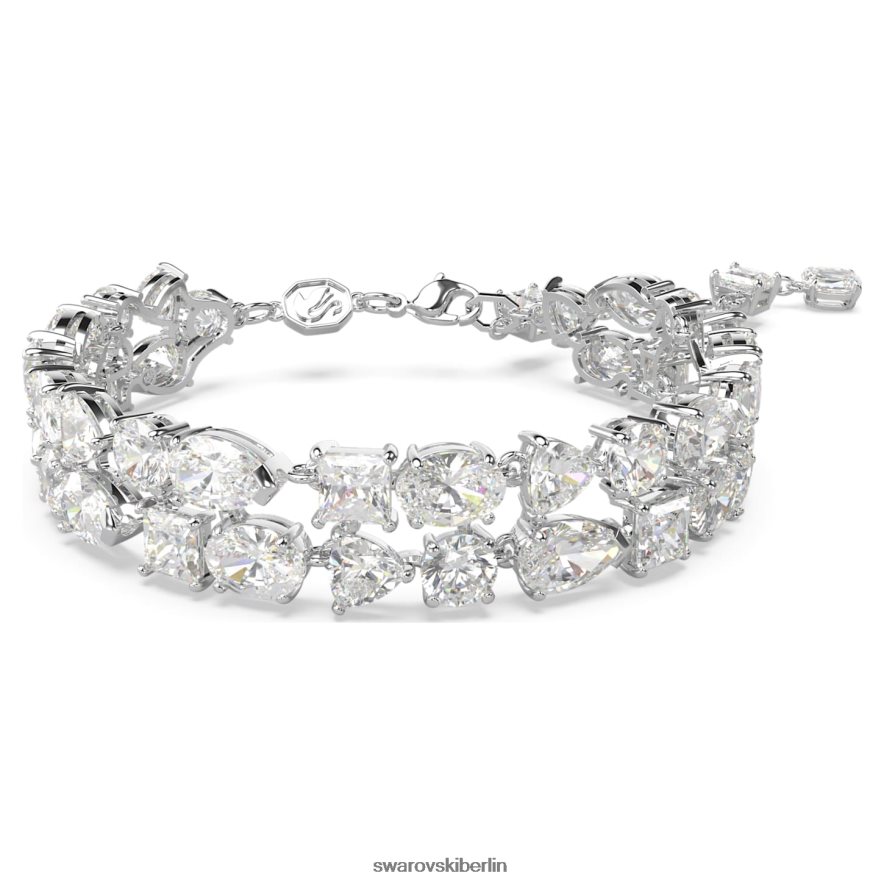 Swarovski Mesmera-Armband Mischschliffe, weiß, rhodiniert Schmuck HLT448517