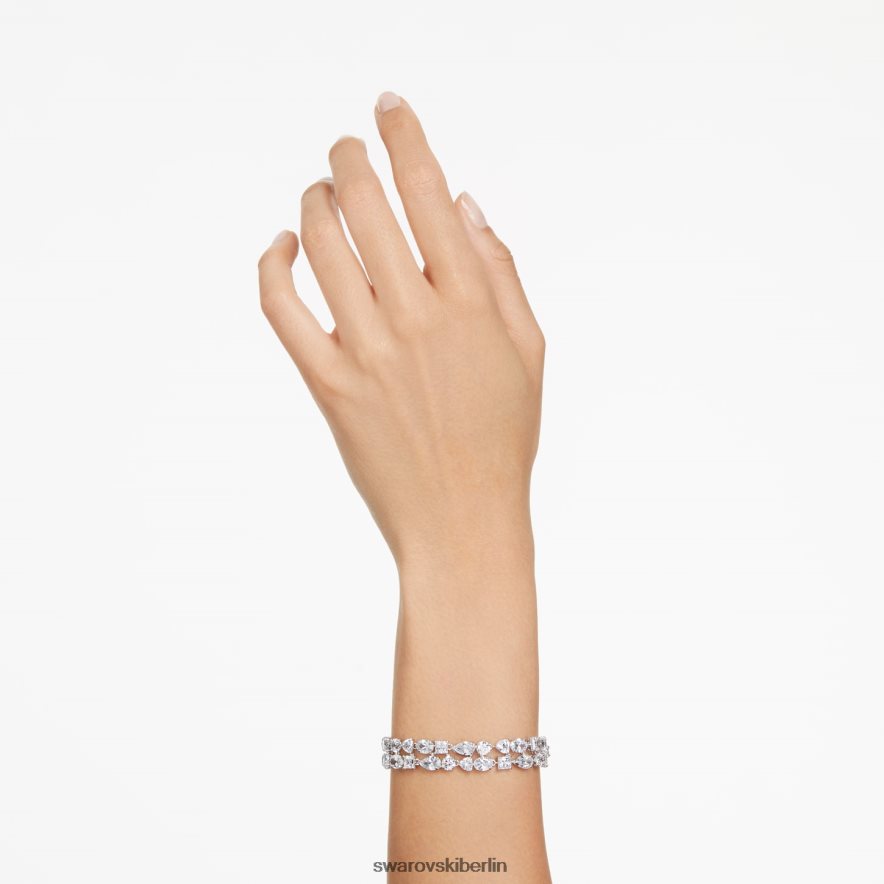 Swarovski Mesmera-Armband Mischschliffe, weiß, rhodiniert Schmuck HLT448517