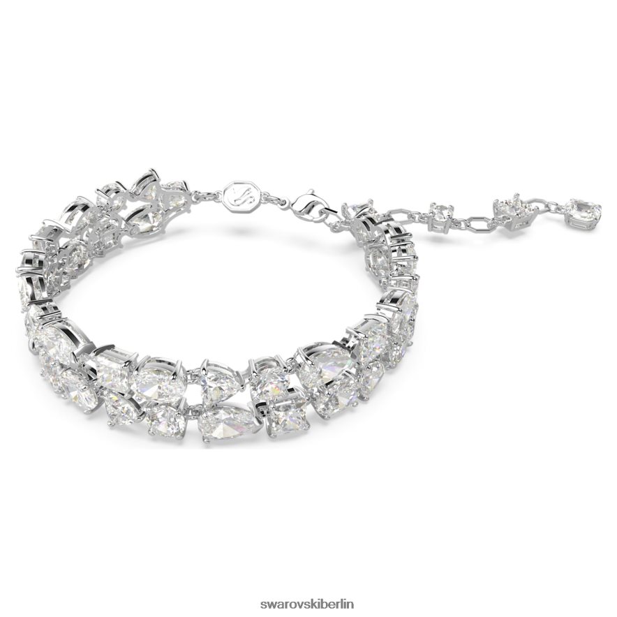 Swarovski Mesmera-Armband Mischschliffe, weiß, rhodiniert Schmuck HLT448517