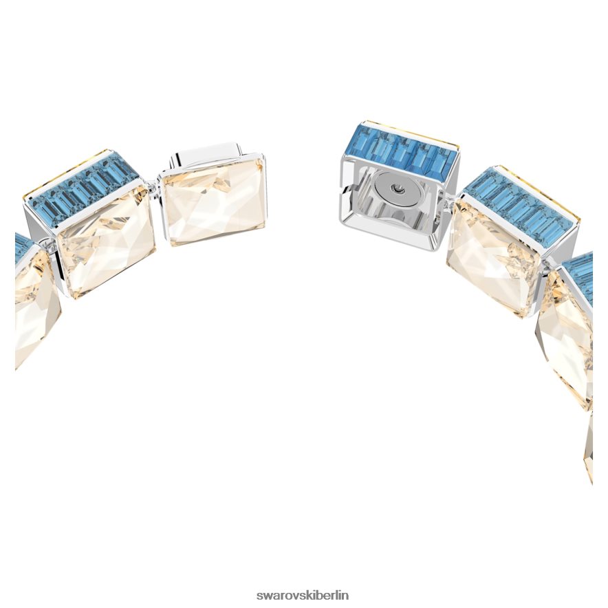 Swarovski Orbita-Armband Magnetverschluss, quadratischer Schliff, mehrfarbig, rhodiniert Schmuck HLT448541