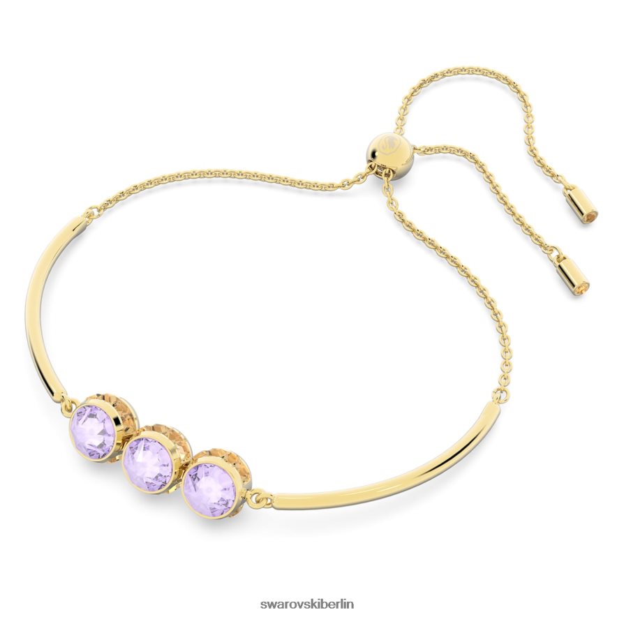 Swarovski Orbita-Armband Rundschliff, mehrfarbig, vergoldet Schmuck HLT448498
