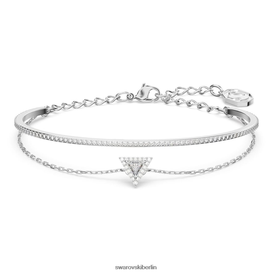 Swarovski Ortyx-Armband Dreiecksschliff, Pavé, weiß, rhodiniert Schmuck HLT448487