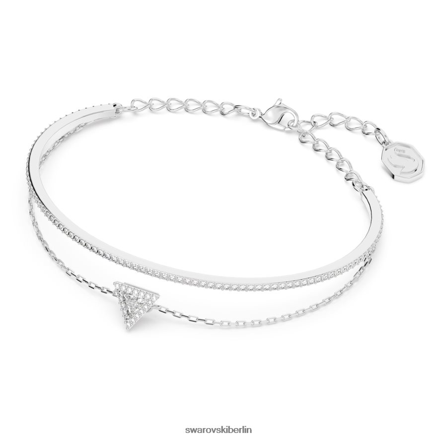 Swarovski Ortyx-Armband Dreiecksschliff, Pavé, weiß, rhodiniert Schmuck HLT448487