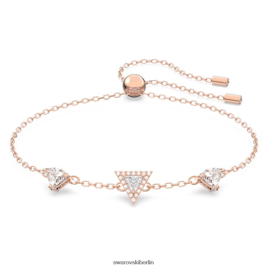 Swarovski Ortyx-Armband Dreiecksschliff, weiß, rosévergoldet Schmuck HLT448530