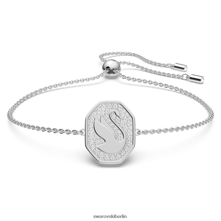 Swarovski Signum-Armband Schwan, weiß, rhodiniert Schmuck HLT448526