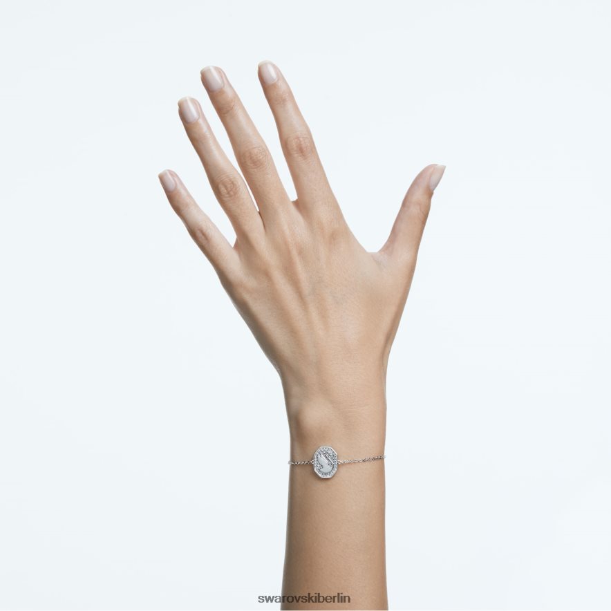 Swarovski Signum-Armband Schwan, weiß, rhodiniert Schmuck HLT448526