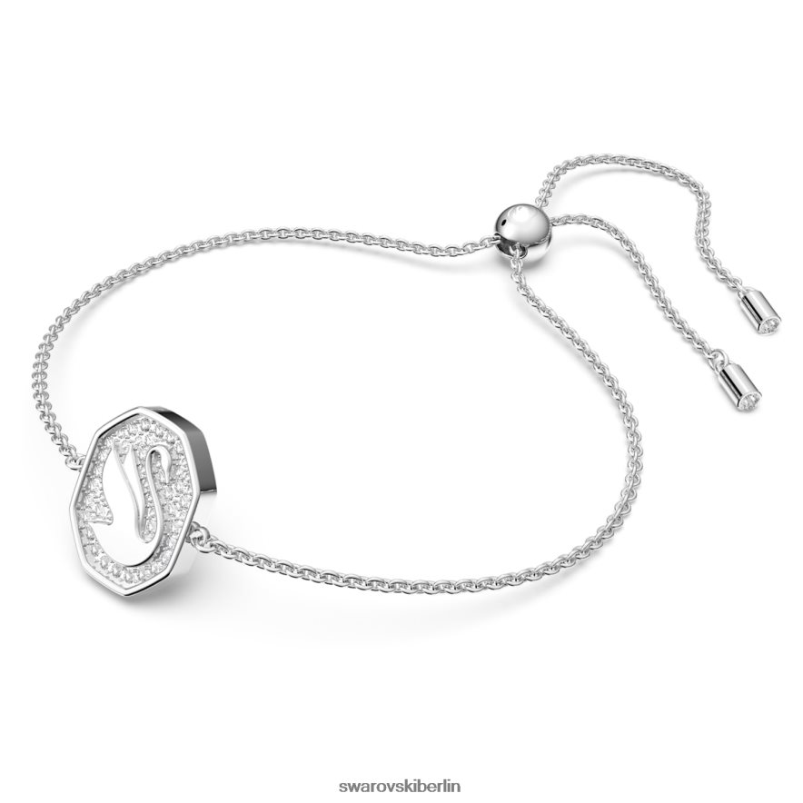 Swarovski Signum-Armband Schwan, weiß, rhodiniert Schmuck HLT448526