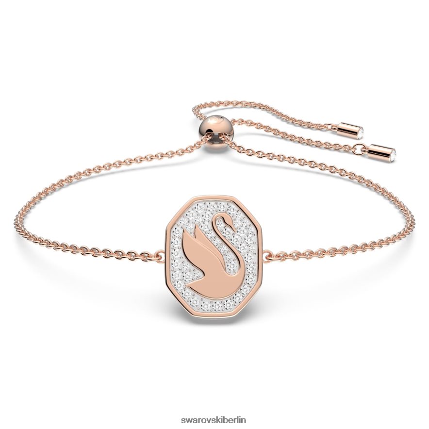 Swarovski Signum-Armband Schwan, weiß, rosévergoldet Schmuck HLT448529