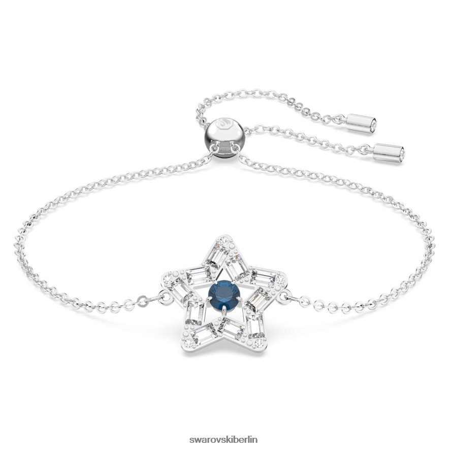 Swarovski Stella-Armband Mischschliffe, Stern, blau, rhodiniert Schmuck HLT448527