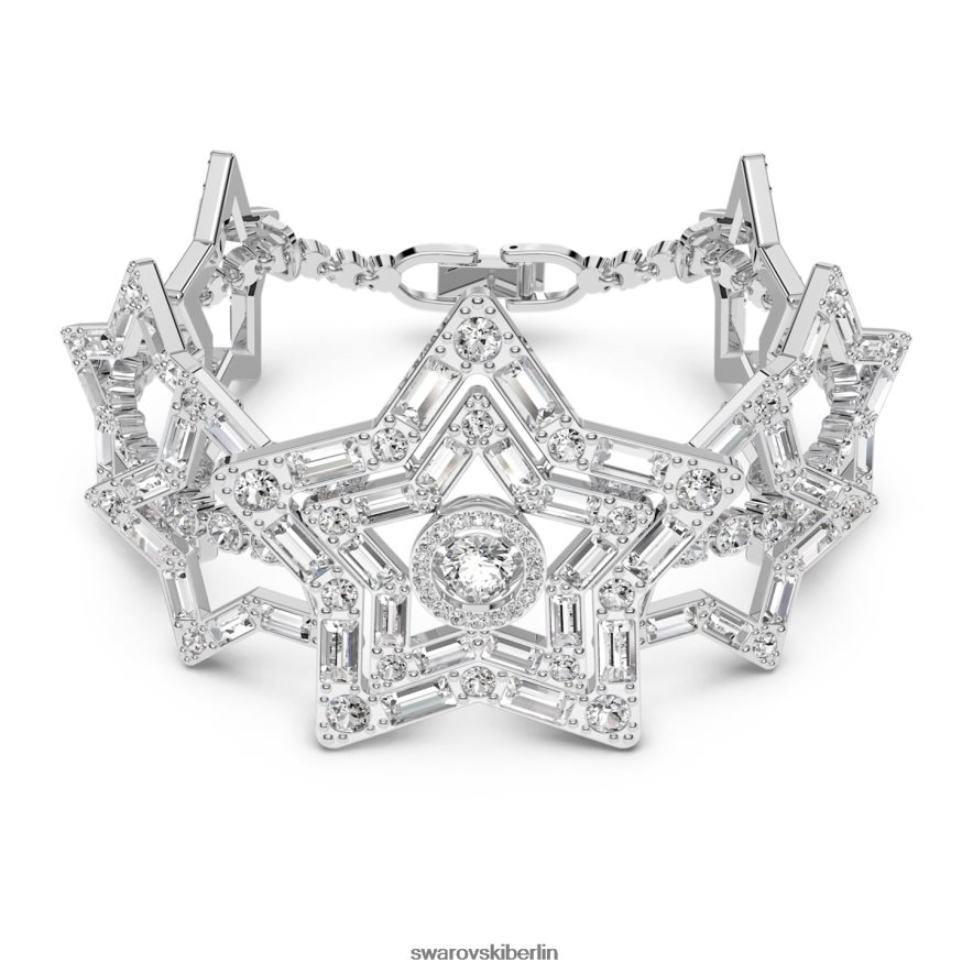 Swarovski Stella-Armband Mischschliffe, Stern, weiß, rhodiniert Schmuck HLT448506