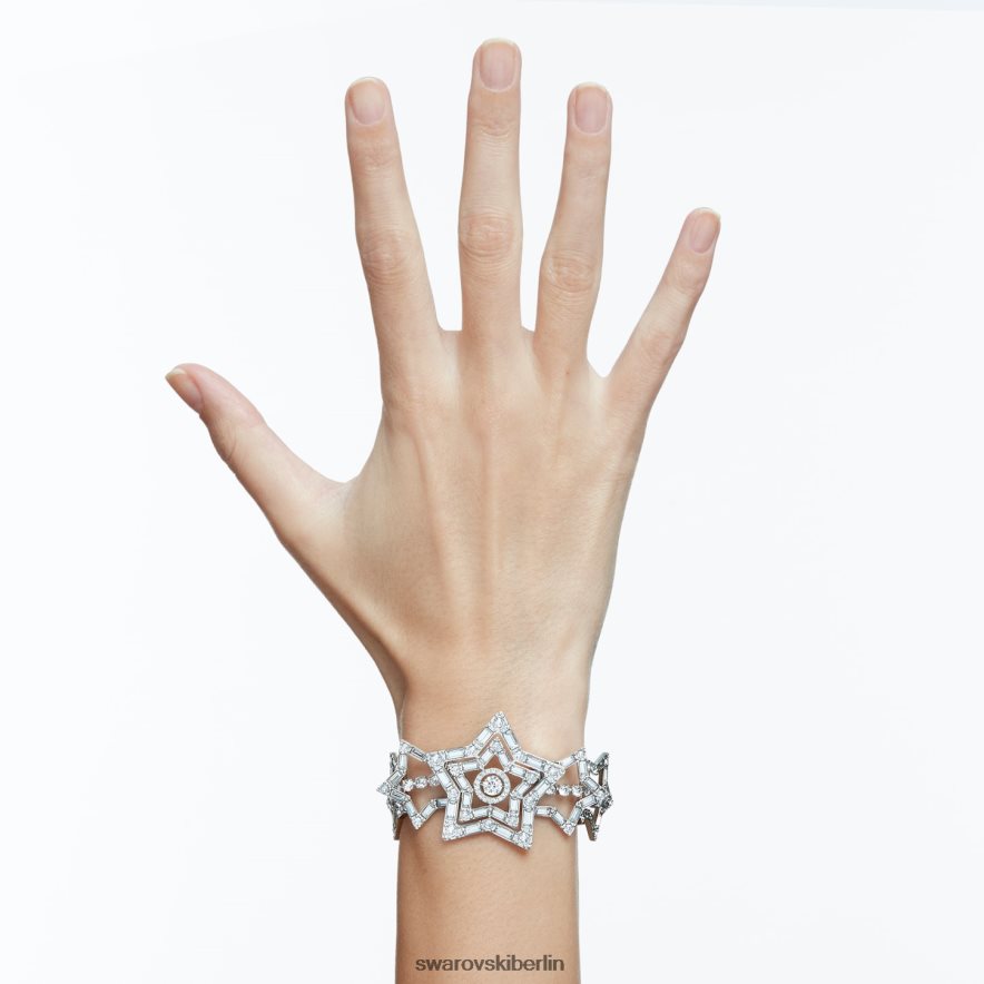 Swarovski Stella-Armband Mischschliffe, Stern, weiß, rhodiniert Schmuck HLT448506