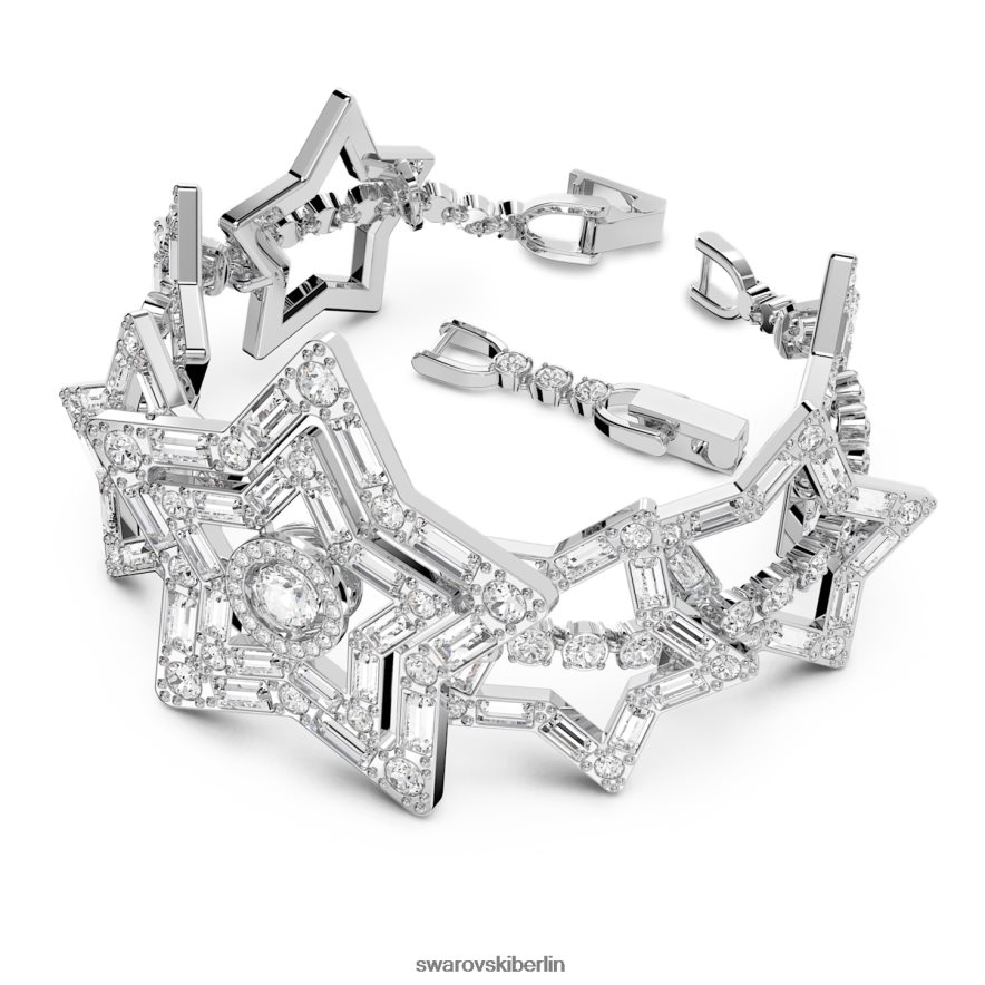 Swarovski Stella-Armband Mischschliffe, Stern, weiß, rhodiniert Schmuck HLT448506