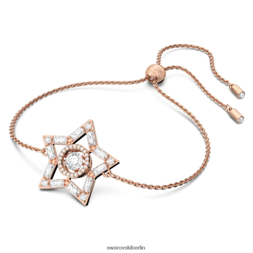 Swarovski Stella-Armband Mischschliffe, Stern, weiß, rosévergoldet Schmuck HLT448524