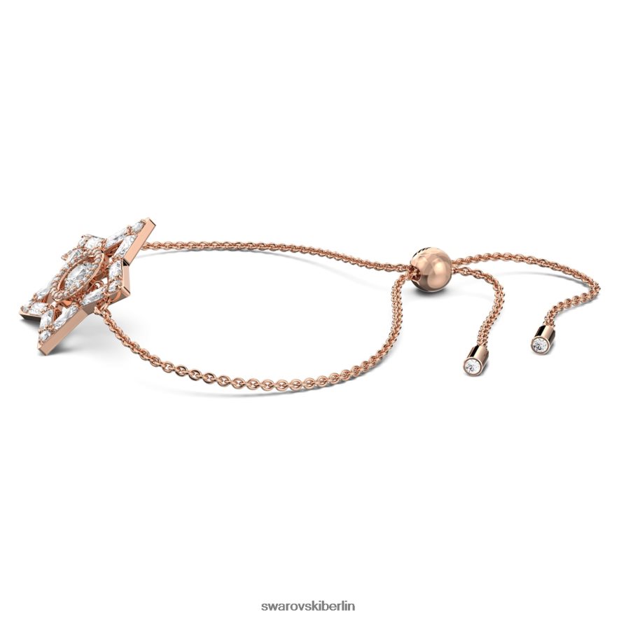 Swarovski Stella-Armband Mischschliffe, Stern, weiß, rosévergoldet Schmuck HLT448524