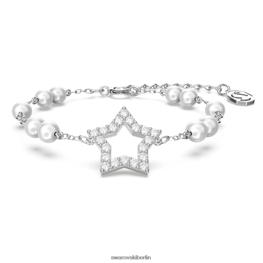 Swarovski Stella-Armband Pavé, Stern, weiß, rhodiniert Schmuck HLT448507