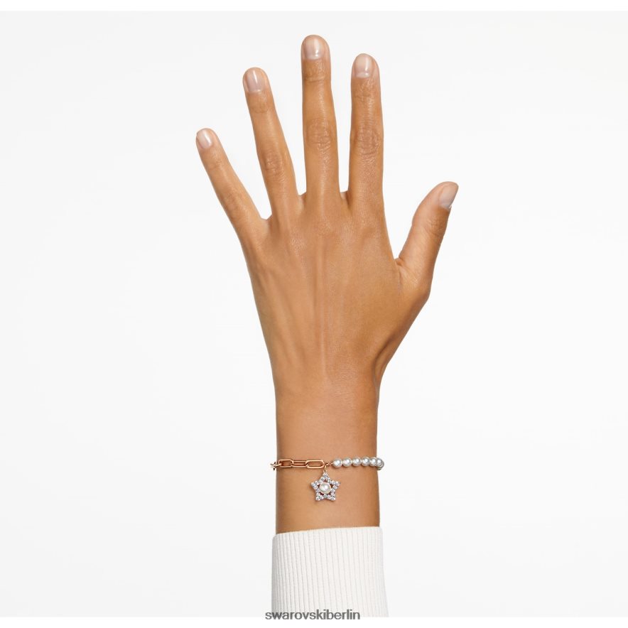 Swarovski Stella-Armband Pavé, Stern, weiß, rosévergoldet Schmuck HLT448511