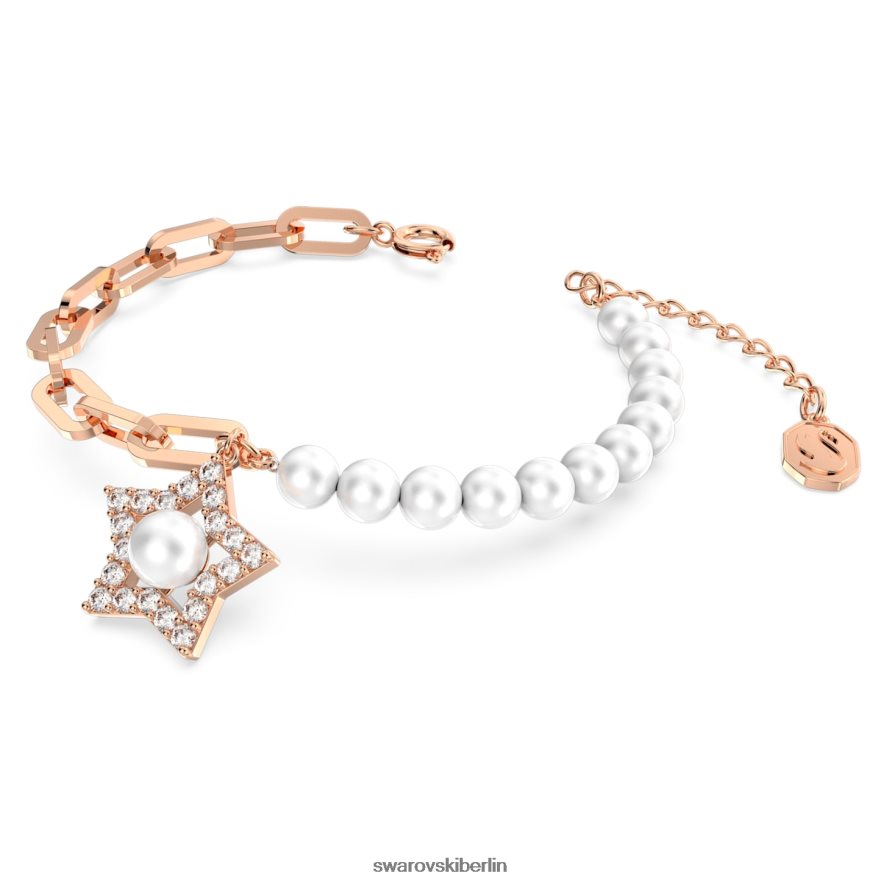 Swarovski Stella-Armband Pavé, Stern, weiß, rosévergoldet Schmuck HLT448511