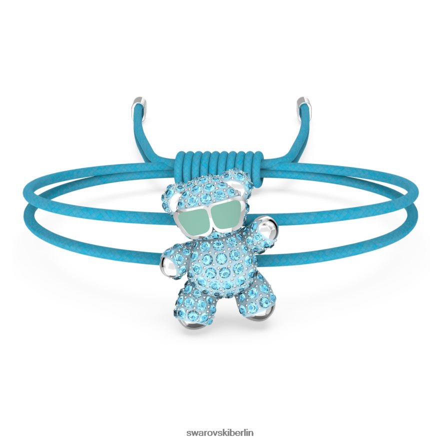 Swarovski Teddy-Armband Bär, blau, rhodiniert Schmuck HLT448538