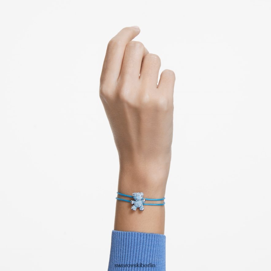Swarovski Teddy-Armband Bär, blau, rhodiniert Schmuck HLT448538