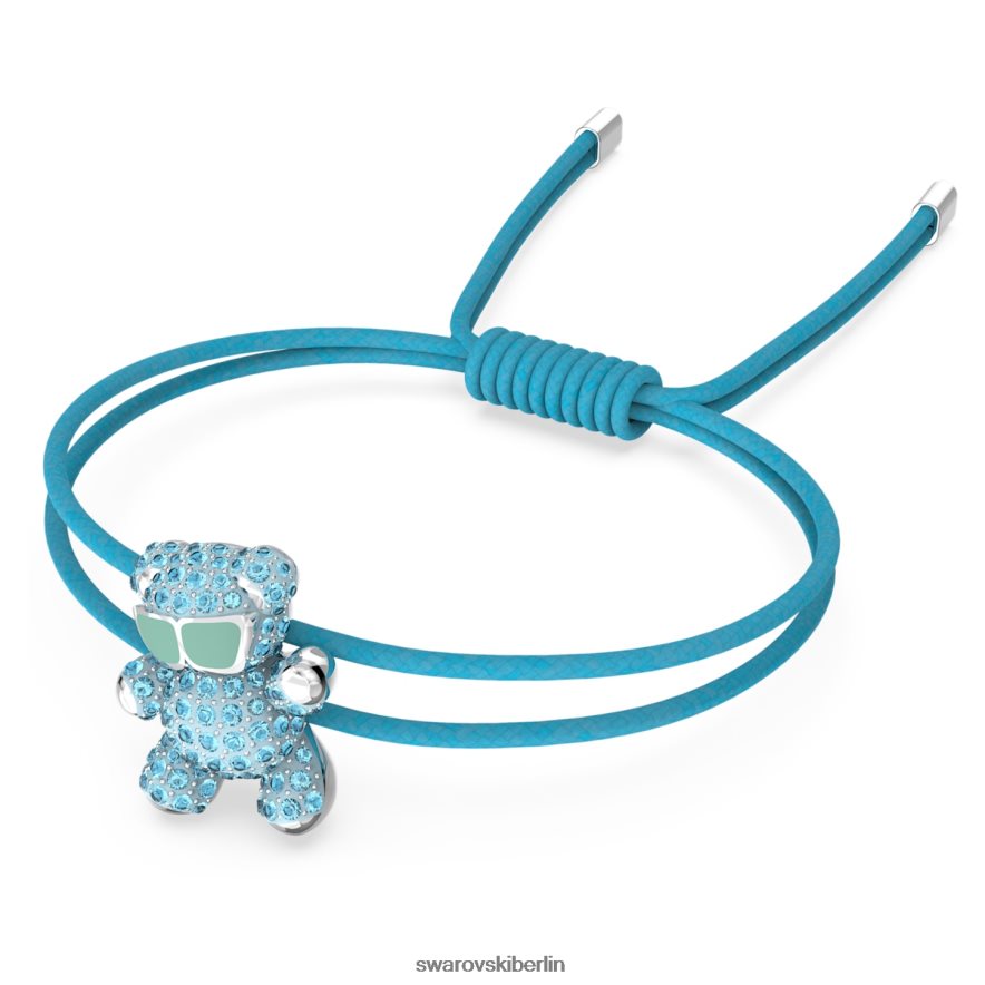 Swarovski Teddy-Armband Bär, blau, rhodiniert Schmuck HLT448538