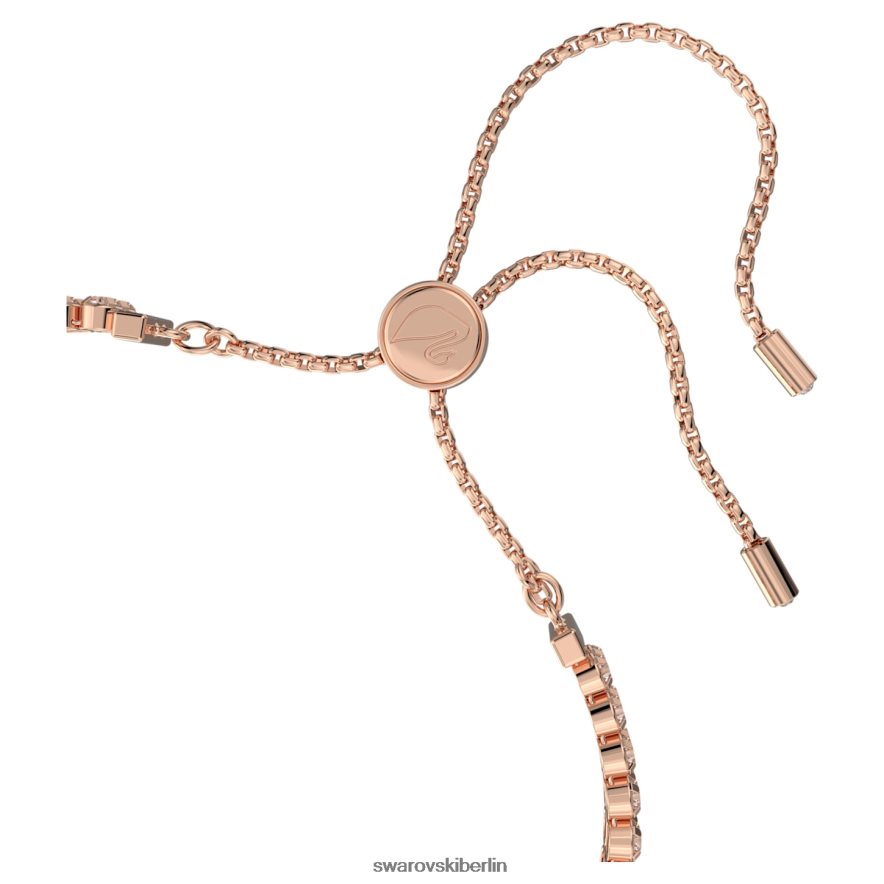 Swarovski dezentes Armband Rundschliff, weiß, rosévergoldet Schmuck HLT448475
