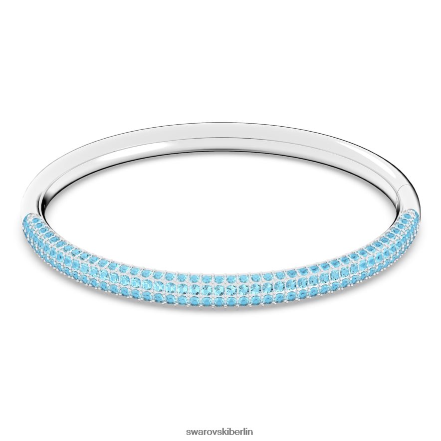 Swarovski Armreif aus Stein blau, Edelstahl Schmuck HLT448615