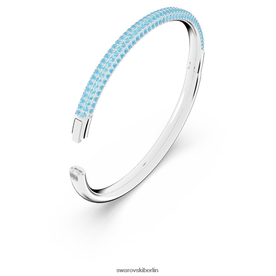 Swarovski Armreif aus Stein blau, Edelstahl Schmuck HLT448615
