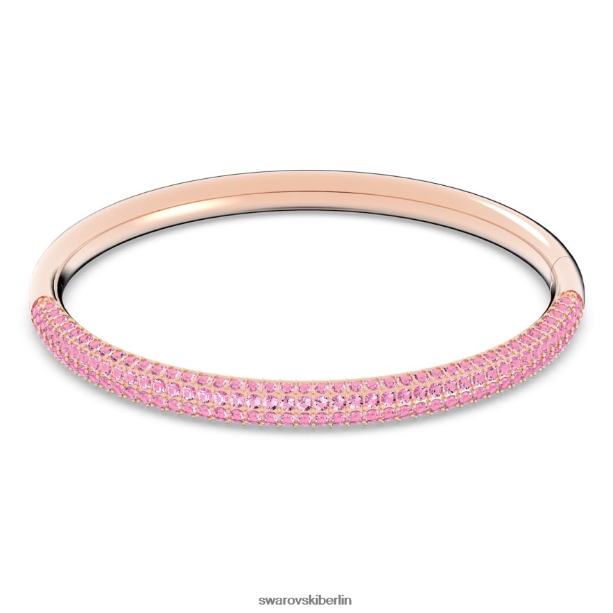 Swarovski Armreif aus Stein rosafarbenes, roségoldfarbenes Finish Schmuck HLT448608