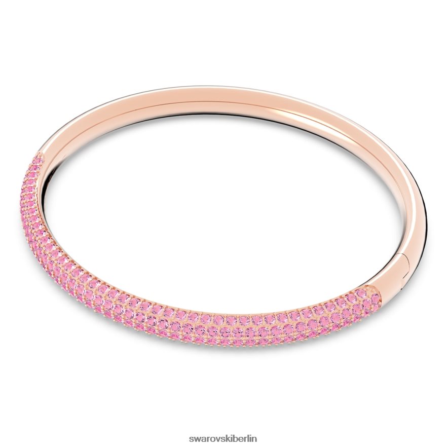 Swarovski Armreif aus Stein rosafarbenes, roségoldfarbenes Finish Schmuck HLT448608