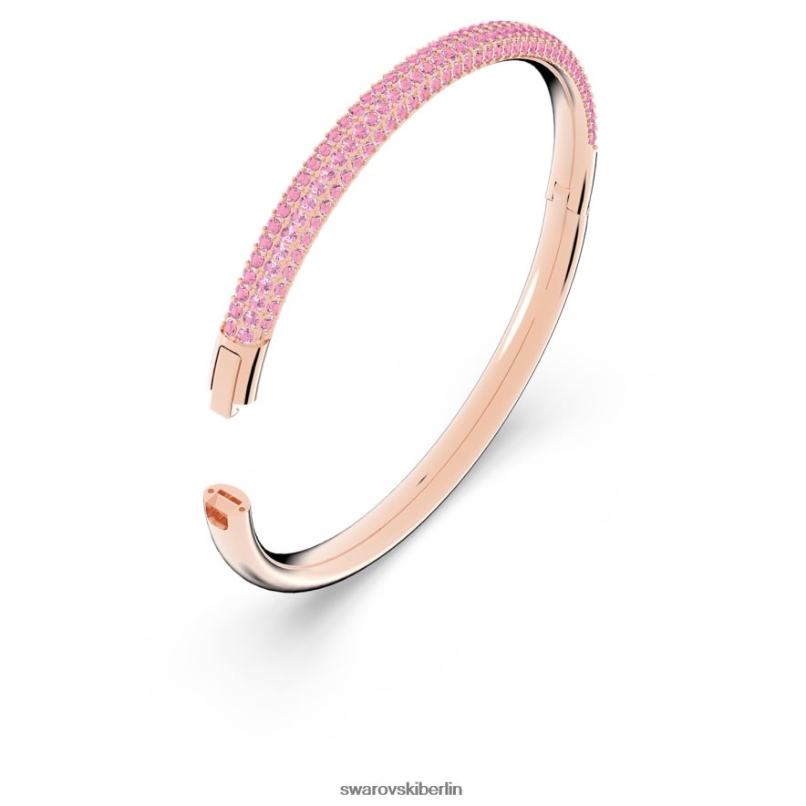 Swarovski Armreif aus Stein rosafarbenes, roségoldfarbenes Finish Schmuck HLT448608
