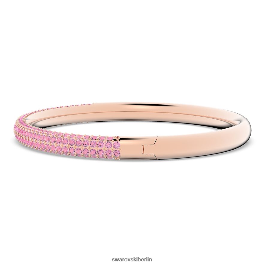 Swarovski Armreif aus Stein rosafarbenes, roségoldfarbenes Finish Schmuck HLT448608