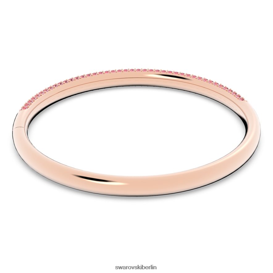 Swarovski Armreif aus Stein rosafarbenes, roségoldfarbenes Finish Schmuck HLT448608
