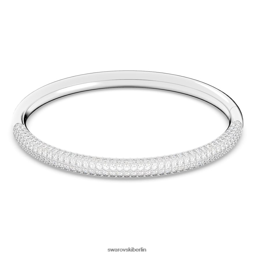 Swarovski Armreif aus Stein weiß, Edelstahl Schmuck HLT448595
