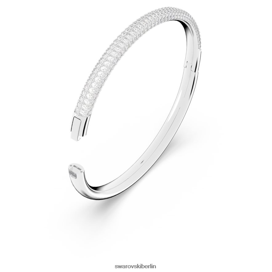 Swarovski Armreif aus Stein weiß, Edelstahl Schmuck HLT448595