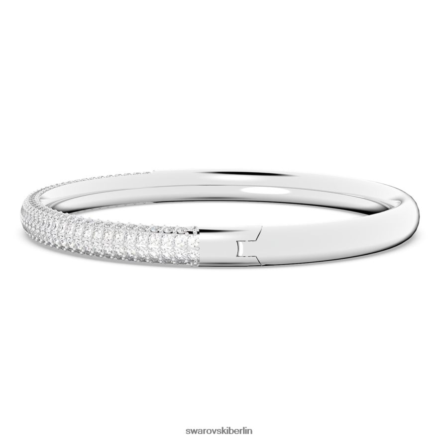 Swarovski Armreif aus Stein weiß, Edelstahl Schmuck HLT448595