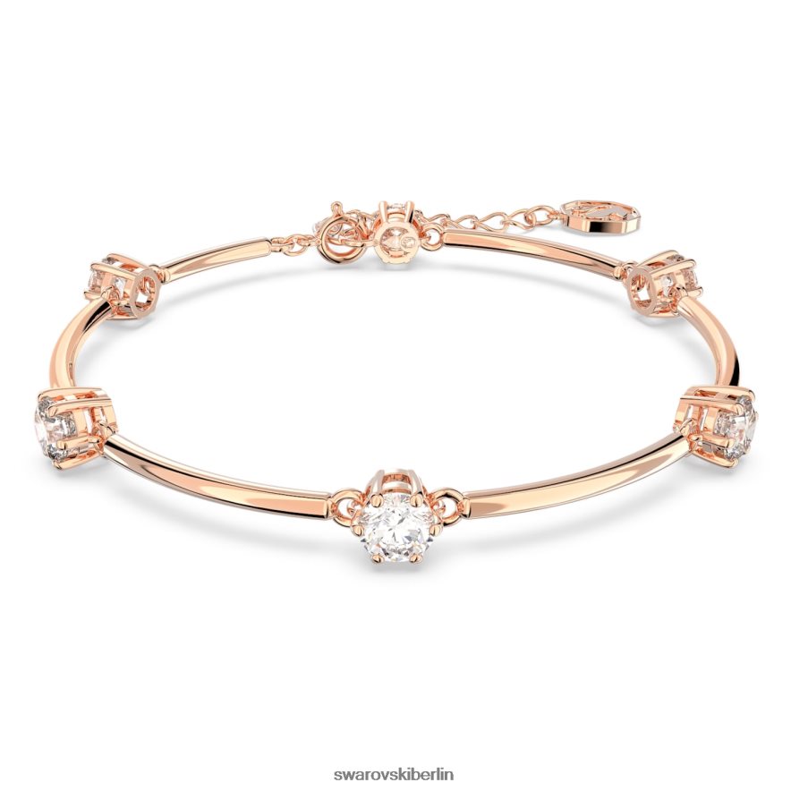 Swarovski Constella-Armreif Rundschliff, weiß, rosévergoldet Schmuck HLT448481