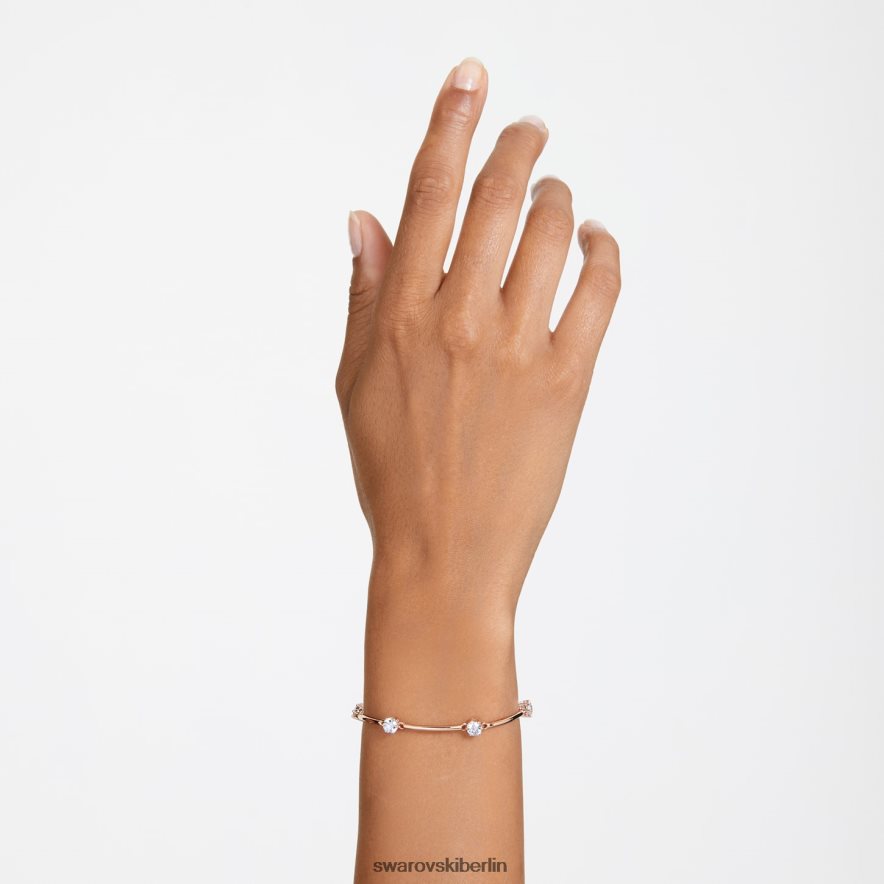 Swarovski Constella-Armreif Rundschliff, weiß, rosévergoldet Schmuck HLT448481