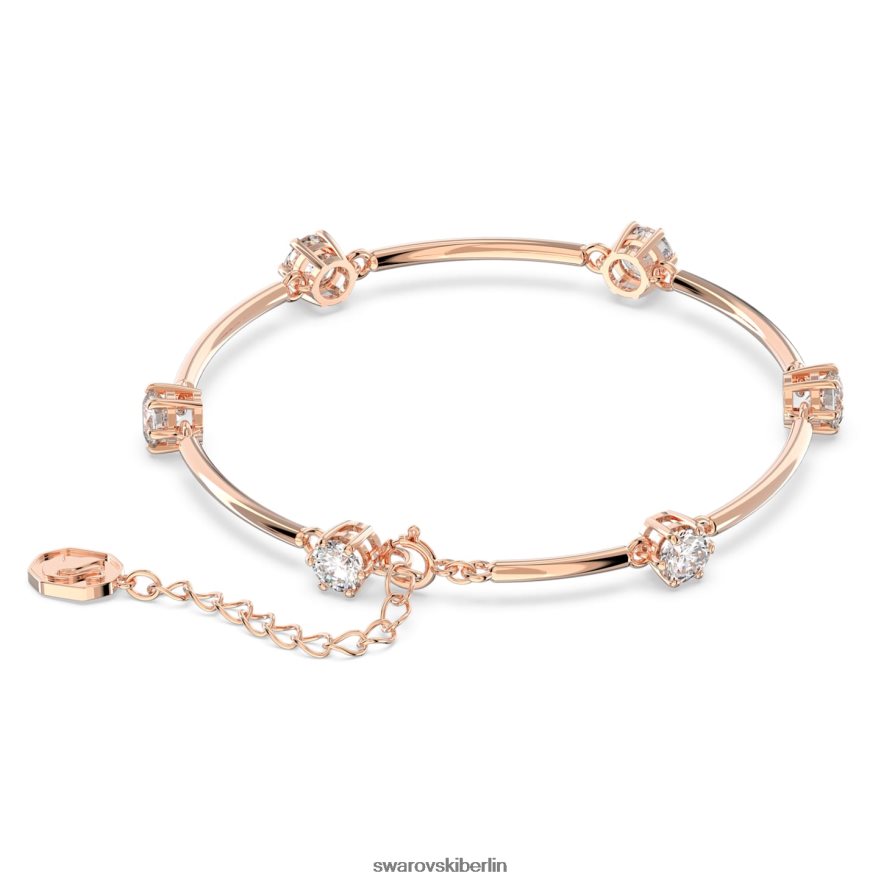 Swarovski Constella-Armreif Rundschliff, weiß, rosévergoldet Schmuck HLT448481