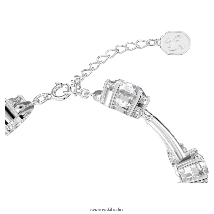 Swarovski Constella Doppelarmreif Rundschliff, weiß, rhodiniert Schmuck HLT448612