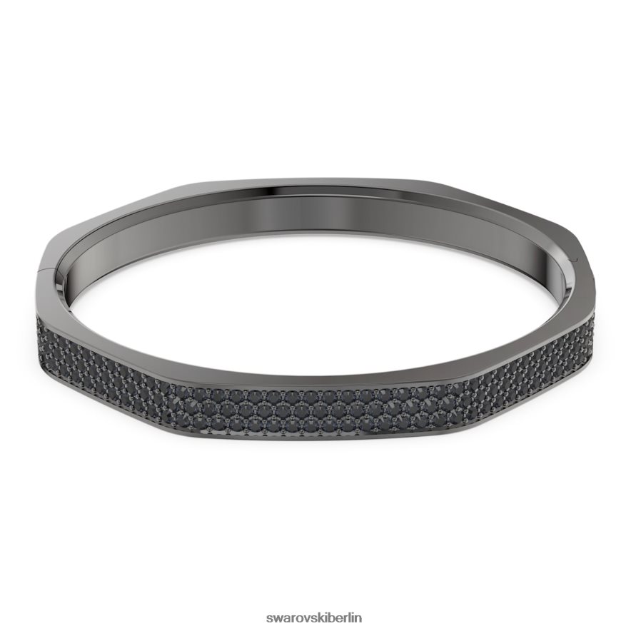 Swarovski Dextera-Armreif Achteckform, schwarz, rutheniumbeschichtet Schmuck HLT448600