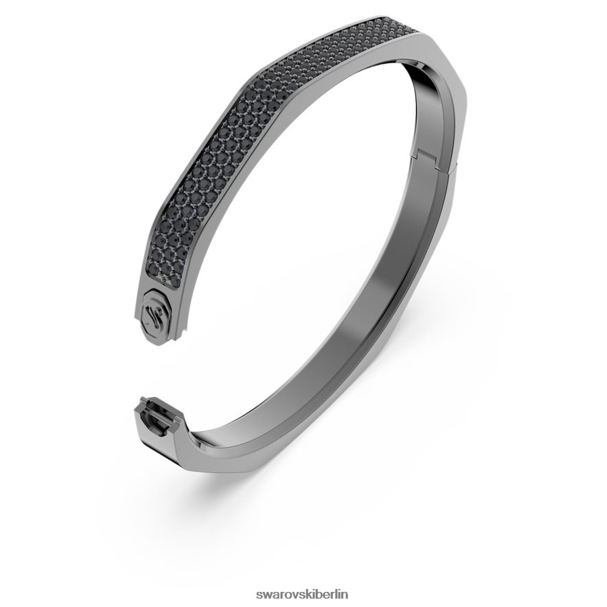 Swarovski Dextera-Armreif Achteckform, schwarz, rutheniumbeschichtet Schmuck HLT448600