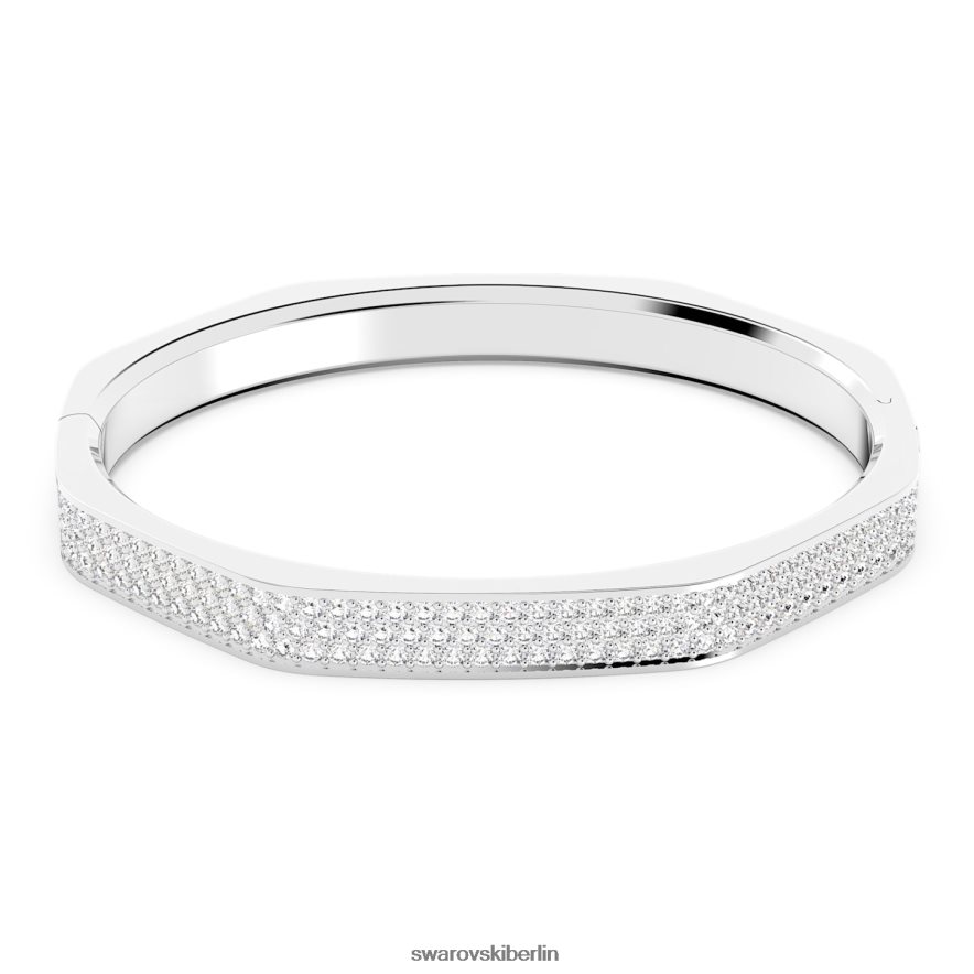 Swarovski Dextera-Armreif Achteckform, weiß, rhodiniert Schmuck HLT448598