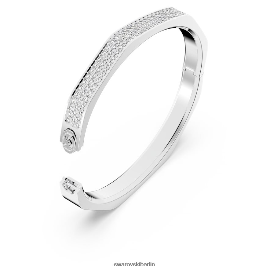 Swarovski Dextera-Armreif Achteckform, weiß, rhodiniert Schmuck HLT448598