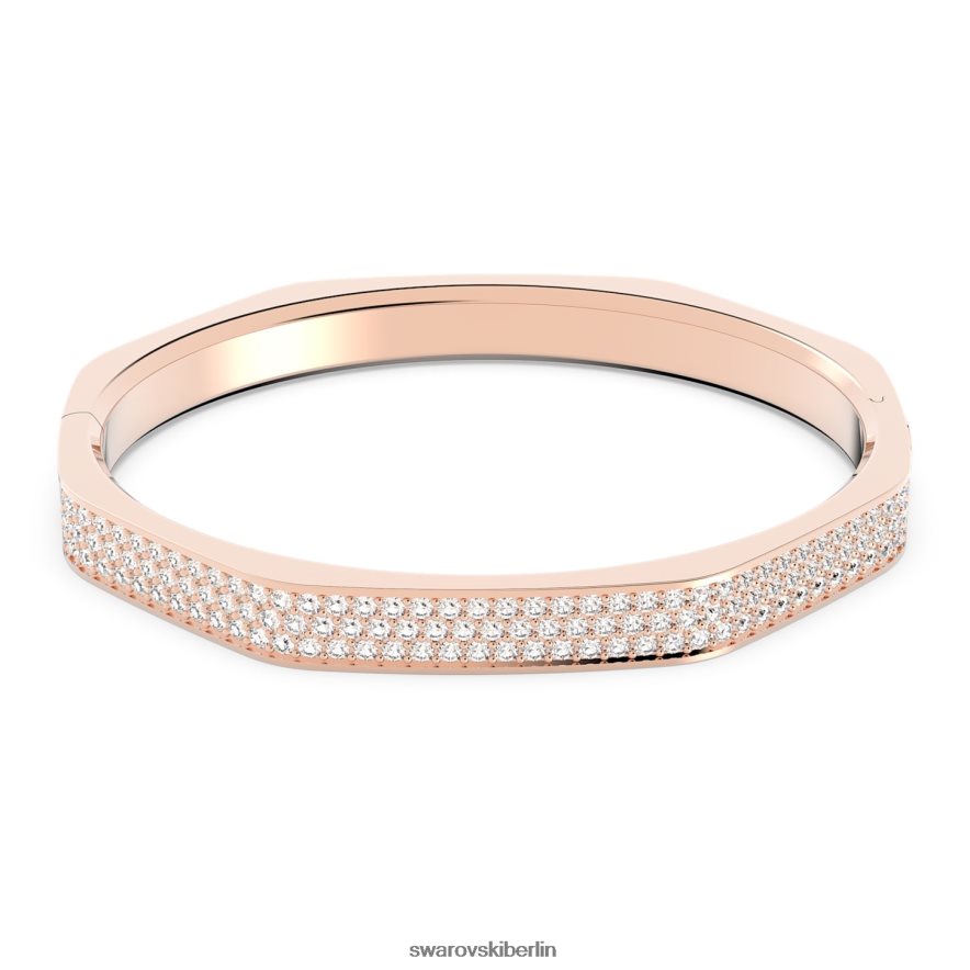 Swarovski Dextera-Armreif Achteckform, weiß, rosévergoldet Schmuck HLT448602