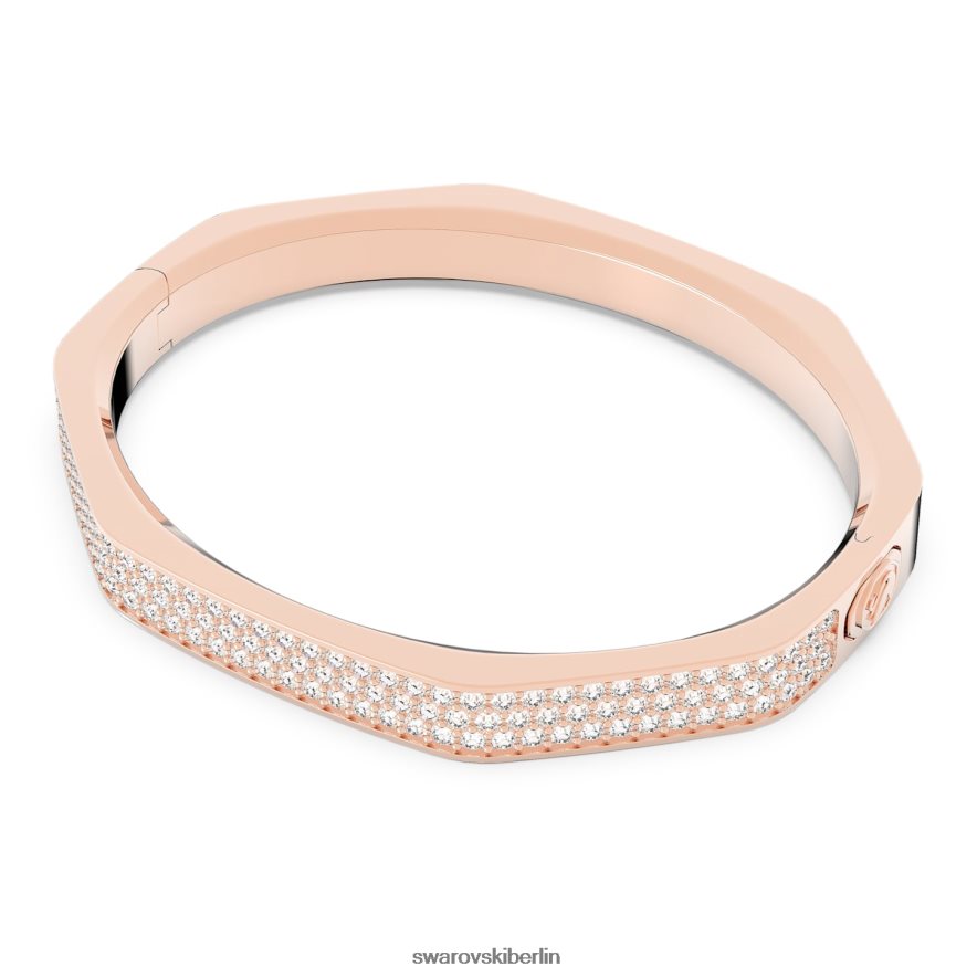 Swarovski Dextera-Armreif Achteckform, weiß, rosévergoldet Schmuck HLT448602
