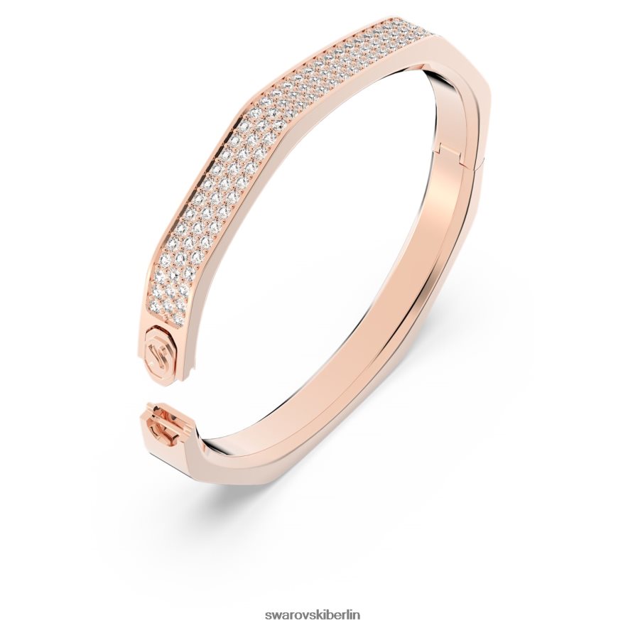 Swarovski Dextera-Armreif Achteckform, weiß, rosévergoldet Schmuck HLT448602