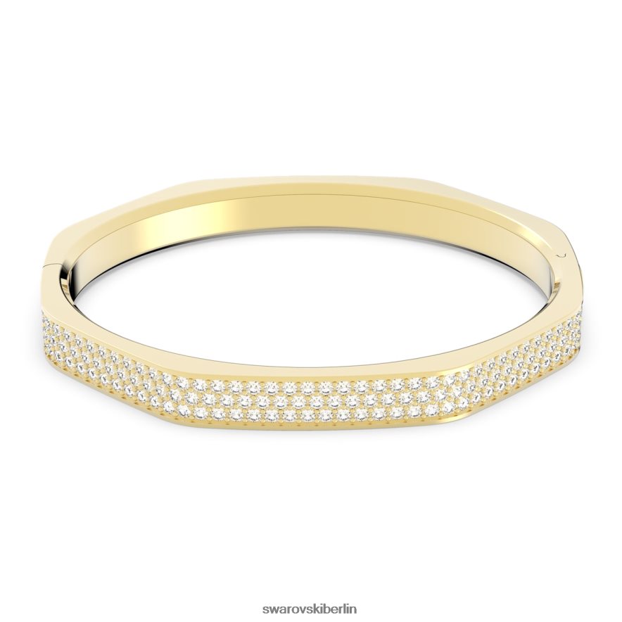 Swarovski Dextera-Armreif Achteckform, weiß, vergoldet Schmuck HLT448593