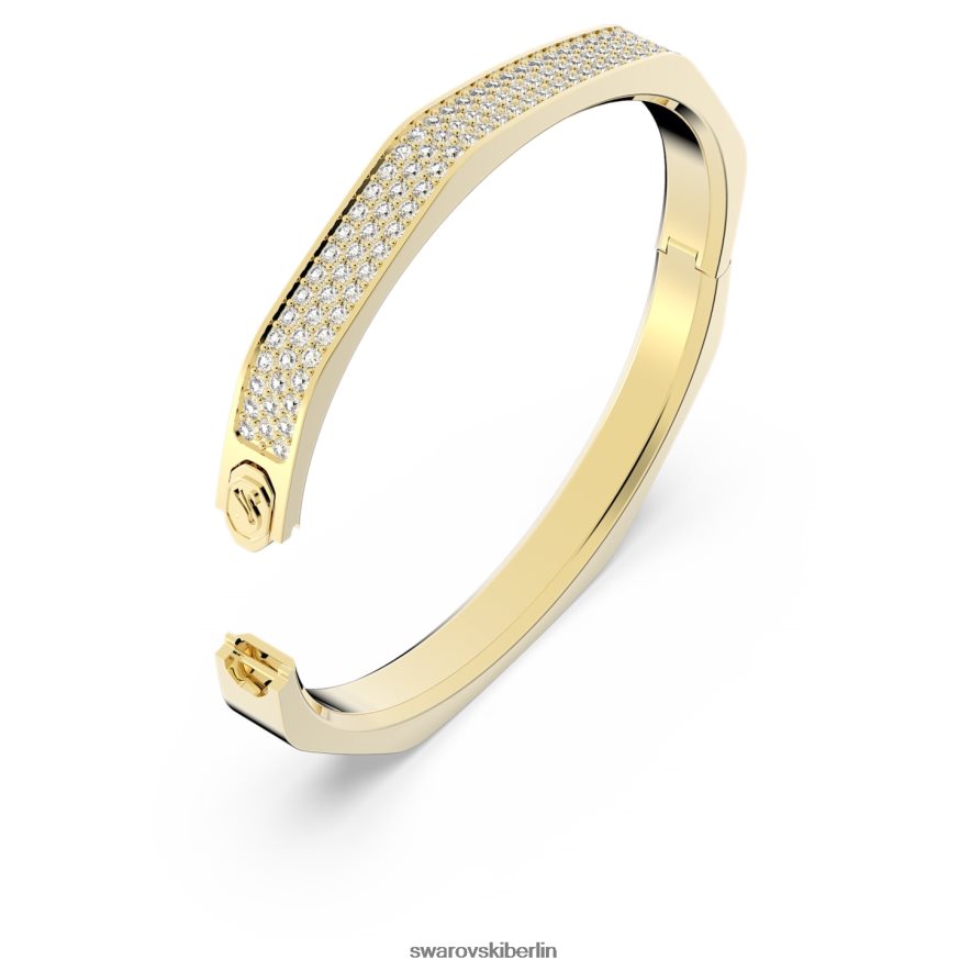Swarovski Dextera-Armreif Achteckform, weiß, vergoldet Schmuck HLT448593