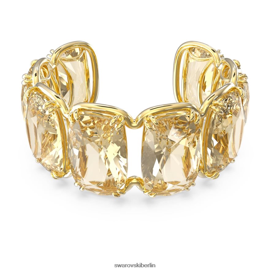 Swarovski Harmonia-Manschette Übergroße schwebende Kristalle, Goldton, vergoldet Schmuck HLT448611